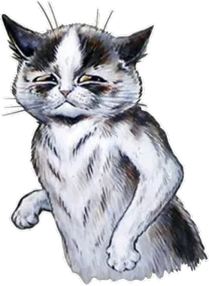 😔 chat, animal, autocollant, mignon, animal domestique, félin telegram sticker