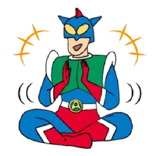 👏 cartoon, superhero, anime telegram sticker