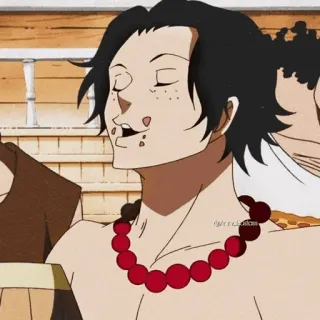 🪐 Ace One Piece anime, one piece, ace, pirate, fire fist ace, monkey d luffy, shonen telegram sticker