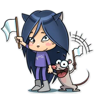 🏳️ whatsapp sticker