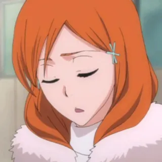 😔 Orihime Inoue Bleach anime, character, orihime, bleach, inoue telegram sticker