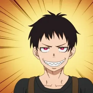 🔥 Anime, Charakter, Cartoon, Manga, Lächeln whatsapp sticker