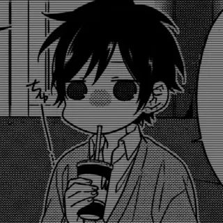🖤 Anime, Trinken, Junge, Süß, Manga telegram sticker