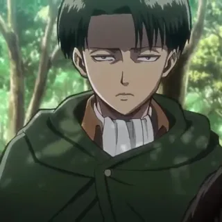 ✨ Levi Ackerman Attack on Titan Anime, Manga, Attack on Titan, Levi, Ackerman, Karakter, Ilustrasi telegram sticker