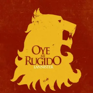 🐯 Game of Thrones OYE MI RUGIDO
LANNISTER игра престолов, ланнистер, лев, герб дома, испанский, услышь мой рёв whatsapp sticker