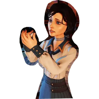 😯 Elizabeth BioShock Infinite Видеоигра, Персонаж, Bioshock, Элизабет telegram sticker