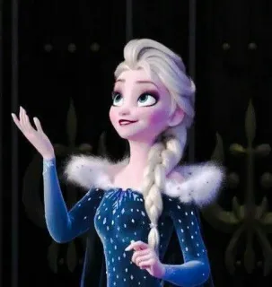 👾 Elsa Frozen Elsa, Frozen, Disney, Reina, Hielo, Princesa telegram sticker