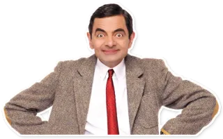 😐 Mr. Bean комедия, британский, телешоу, Роуэн Аткинсон telegram sticker
