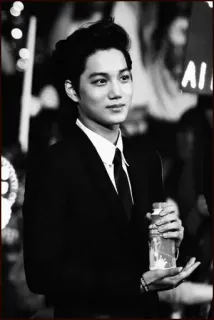 🥀 Kai K-pop, singer, EXO, Korean, man, suit telegram sticker