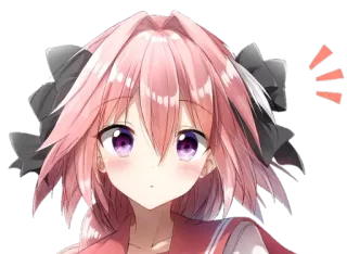 😮 Astolfo Fate/Apocrypha Anime, Personaje, Lindo, Kawaii, Manga, Pelo Rosa, Astolfo, Fate/Apocrypha telegram sticker