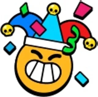 🤡 emoji, jester, clown, face, yellow, hat telegram sticker
