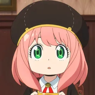 🙂 Anya Forger Spy × Family anime, desenho animado, garota, Spy Family, Anya telegram sticker
