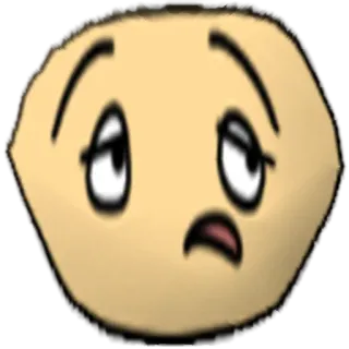 😒 Gesicht, Ausdruck, gelangweilt, genervt, Cartoon, Emoji telegram sticker