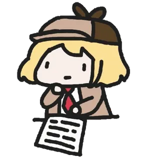 🐱 Amelia Watson Anime, Detektiv, Hololive, Vtuber, Süß, Amelia Watson telegram sticker