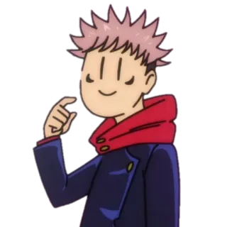 🙂 Yuji Itadori Jujutsu Kaisen Anime, Manga, Jujutsu Kaisen, Yuji Itadori, Personaje, Pegatina whatsapp sticker