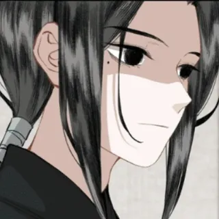 ⚫ Anime, Charakter, Porträt, Mann, Kunst, Cartoon, Illustration telegram sticker