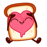 Bread Toast telegram stickers