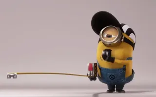 😒 Minion cartoon, character, yellow, minion, one-eyed, glasses telegram sticker