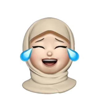 💿 Emoji, Kobieta, Płacz, Hidżab, Islam telegram sticker