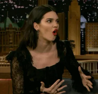 🥀 Kendall Jenner donna, celebrità, modella, espressione telegram sticker