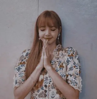 🙏 Lisa K-pop, Lisa, chanteuse, personne, femme, célébrité telegram sticker