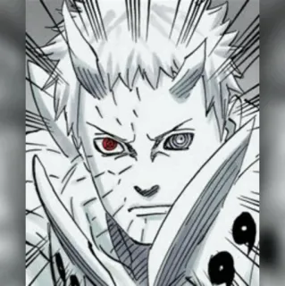 ⚫️ Obito Uchiha Naruto Anime, Manga, Cattivo, Ninja, Guerra telegram sticker