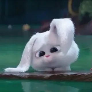 🐇 Snowball The Secret Life of Pets bunny, rabbit, cute, cartoon, animal telegram sticker