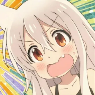 😆 Anime, Kawaii, Mignon, Fille, Dessin animé, Manga telegram sticker