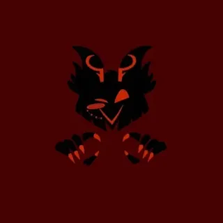 🛑 демон, существо, мультфильм, монстр, антагонист, животное, фурри, дикий telegram sticker