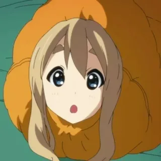 🤍 Mugi K-On! Аниме, Муги, K-On, Милая, Девушка, Удивлена telegram sticker