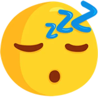 😴 Emoji, Śpiący, Zmęczony, zzz, Twarz telegram sticker