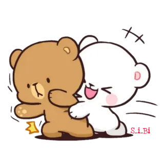 😘 OK orsi, carino, abbraccio, coppia, amore telegram sticker