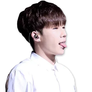 😛 사람, 혀, 남자, 아시아인 telegram sticker