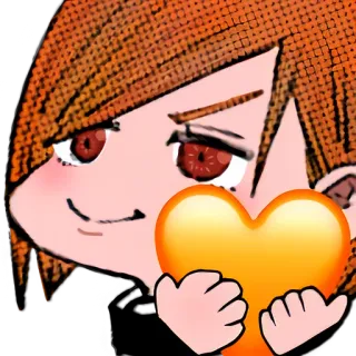❤️ love, heart, emoji, cute, cartoon telegram sticker
