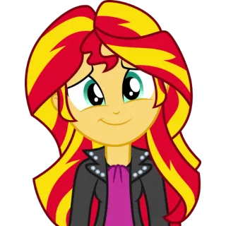 ☺️ Sunset Shimmer My Little Pony: Equestria Girls Kartun, Animasi, Karakter, Equestria Girls, Sunset Shimmer, My Little Pony telegram sticker