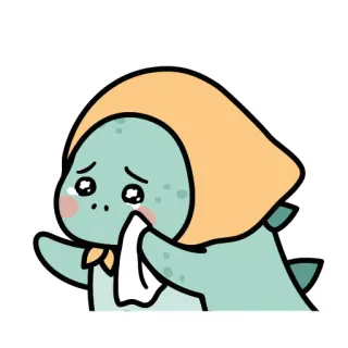 🥺 dinosaur, crying, sad, cute, cartoon telegram sticker