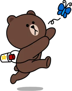 Brown & Cony :: @line_stickers whatsapp stickers
