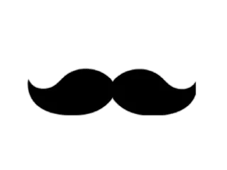🕴 baffi, peli del viso, clipart, virile, icona telegram sticker