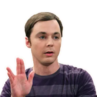 🖖 Sheldon Cooper The Big Bang Theory Sheldon Cooper, The Big Bang Theory, TV Serie, Charakter, Sticker telegram sticker