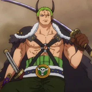 😒 Roronoa Zoro One Piece Anime, Spade, Pirata, Personaggio, Combattente telegram sticker