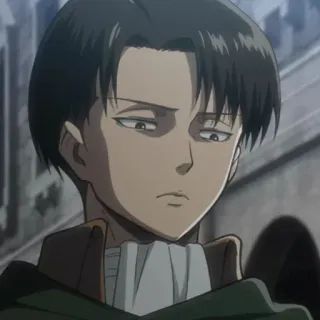 🗿 Levi Ackerman Attack on Titan Anime, Atak Tytanów, Levi Ackerman, Manga, Postać telegram sticker