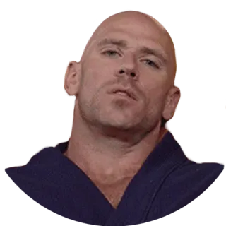 😐 Johnny Sins лысый, мужчина, порноактёр, актёр, серьёзный telegram sticker