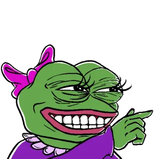 😂 Pepe the Frog Pepe la Rana, Meme, Cartone animato, Rana whatsapp sticker