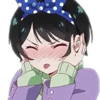 😝 Anime, Mädchen, Süß, Cartoon, Sticker telegram sticker
