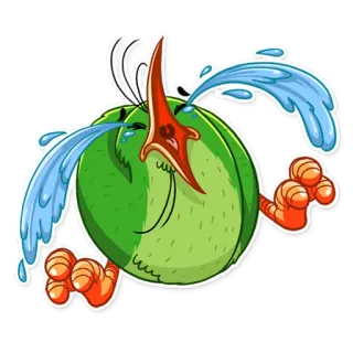 😭 pájaro, llorando, triste, lágrimas, dibujos animados, sticker whatsapp sticker