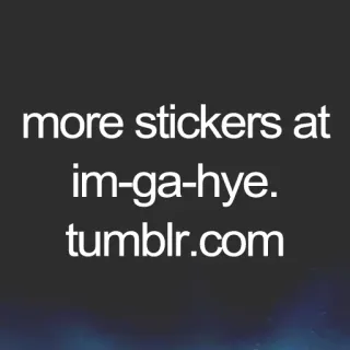 😌 more stickers at im-ga-hye.tumblr.com pegatinas, tumblr, sitio web, url whatsapp sticker