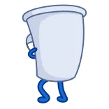 🤨 Barf Bag Battle for Dream Island Cartoon, Objektsendung, Kotztüte, Kampf um Dream Island whatsapp sticker