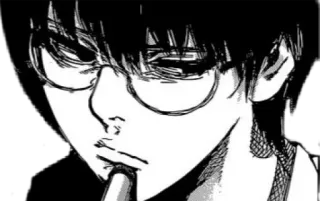 🤔 Anime, Manga, Lunettes, Chut, Secret telegram sticker
