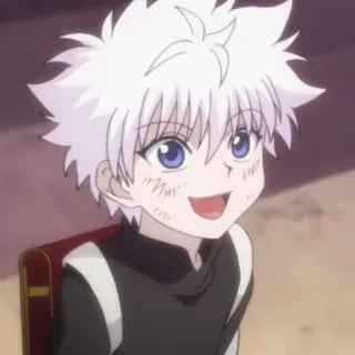 🍶 Killua Zoldyck Hunter x Hunter Anime, Desenho animado, Menino, Killua, Hunter x Hunter, fofo telegram sticker