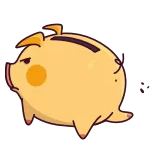 😒 piggy bank, savings, money, finance, investment telegram sticker